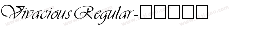 Vivacious Regular字体转换